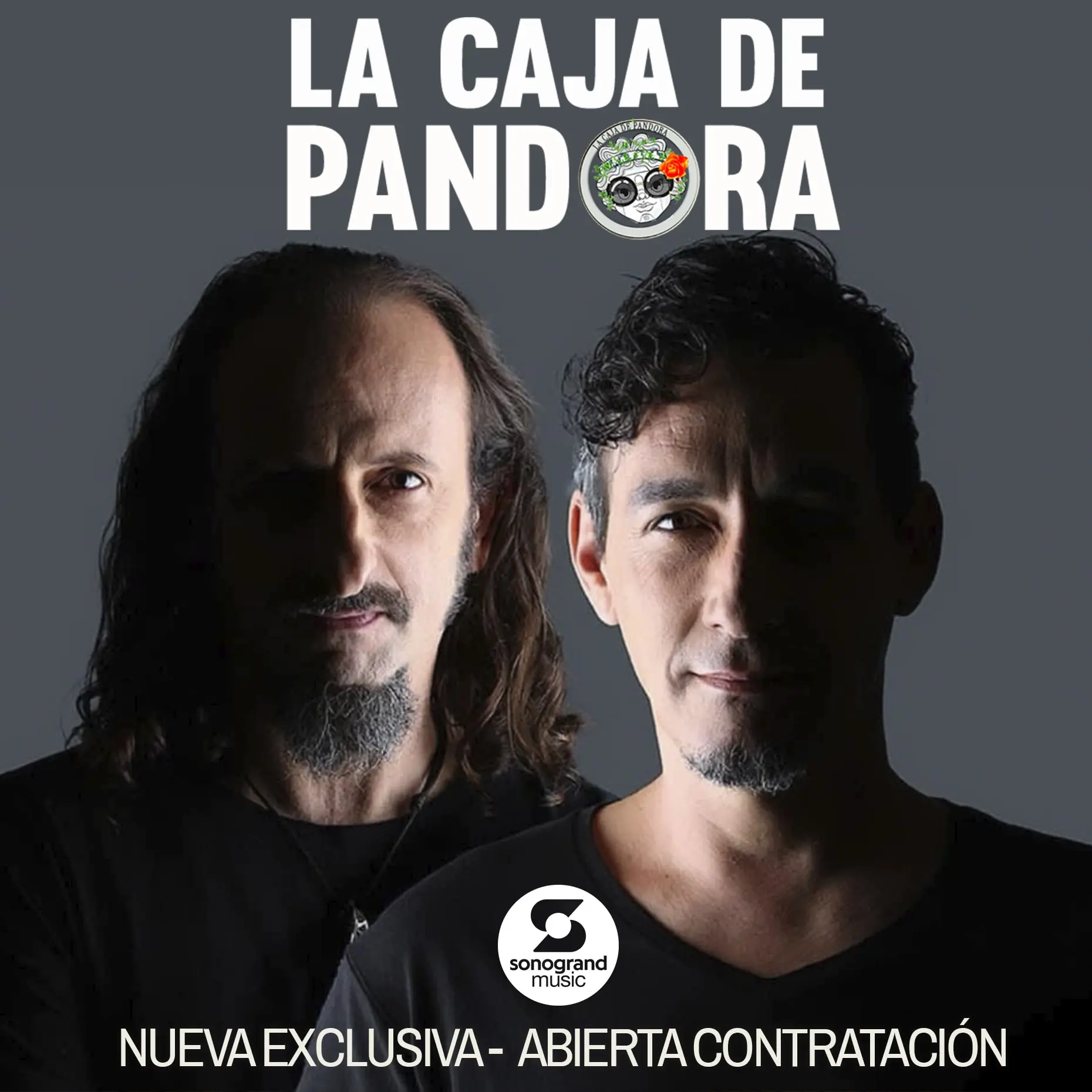 Contratar a La Caja de Pandora. Sonogrand Music. Management y Booking Artistas. Conciertos La Caja de Pandora.